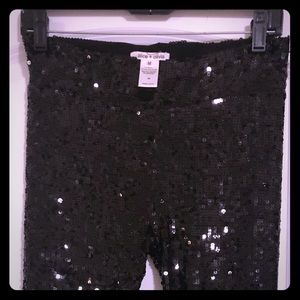 Sequin fitted pants